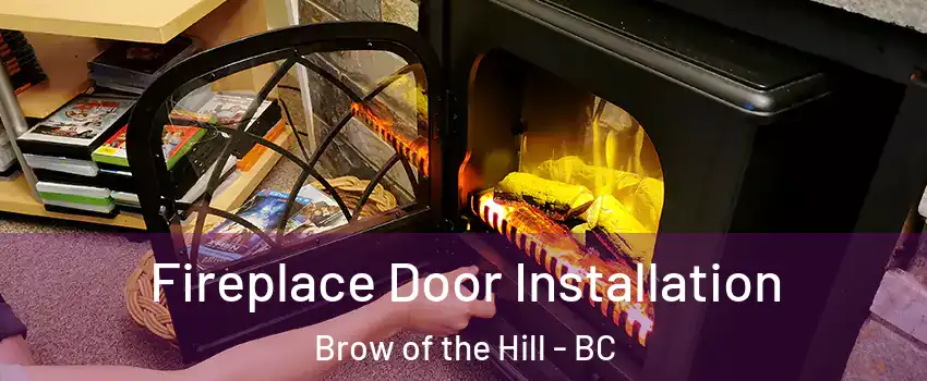  Fireplace Door Installation Brow of the Hill - BC