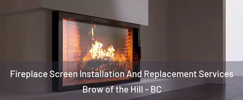Fireplace Screen Installation And Replacement Services Brow of the Hill - BC
