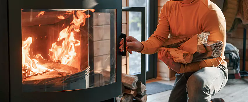 Residential Fireplace Ceramic Glass Installation in Uptown, BC