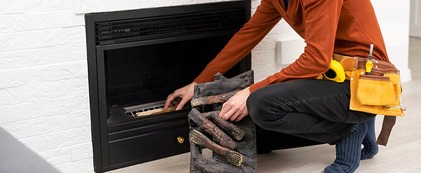 Metal Fireplace Installation in Uptown, British Columbia