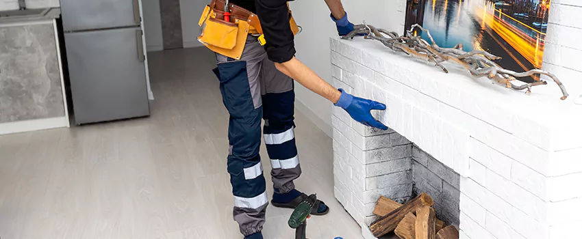 Outdoor Fireplace Restoration in Uptown, British Columbia
