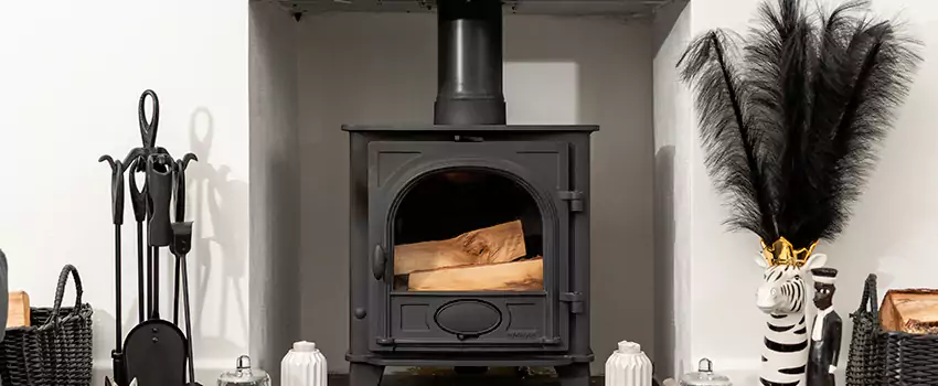 Thelin Hearth Products Providence Pellet Insert Fireplace Installation in Uptown, BC