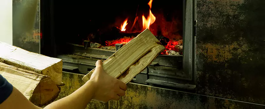 Wood Stove Heat Resistant Wall Repair in New Westminster, British Columbia