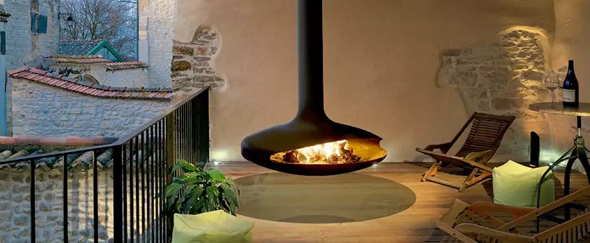 Bioethanol Hanging Fireplace Installation Services in Uptown, BC