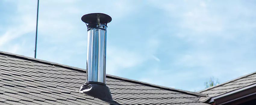 Outdoor Metal Chimney Installation in Uptown, British Columbia