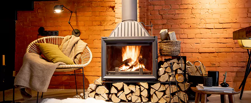 Pellet Stove Chimney Pipe Brackets Installation in Uptown, BC