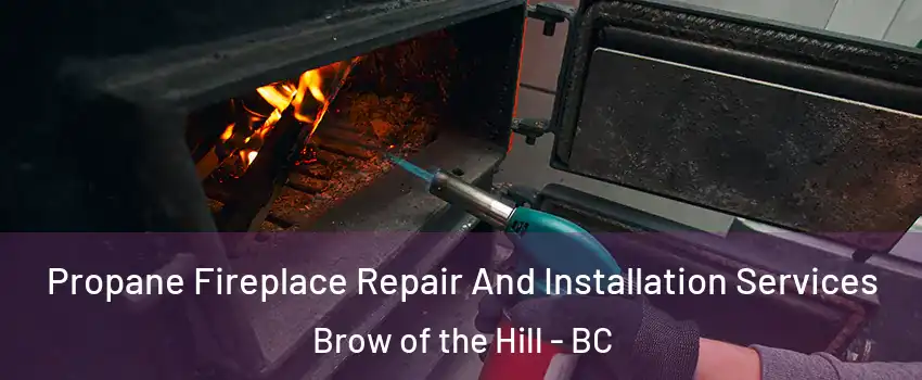 Propane Fireplace Repair And Installation Services Brow of the Hill - BC